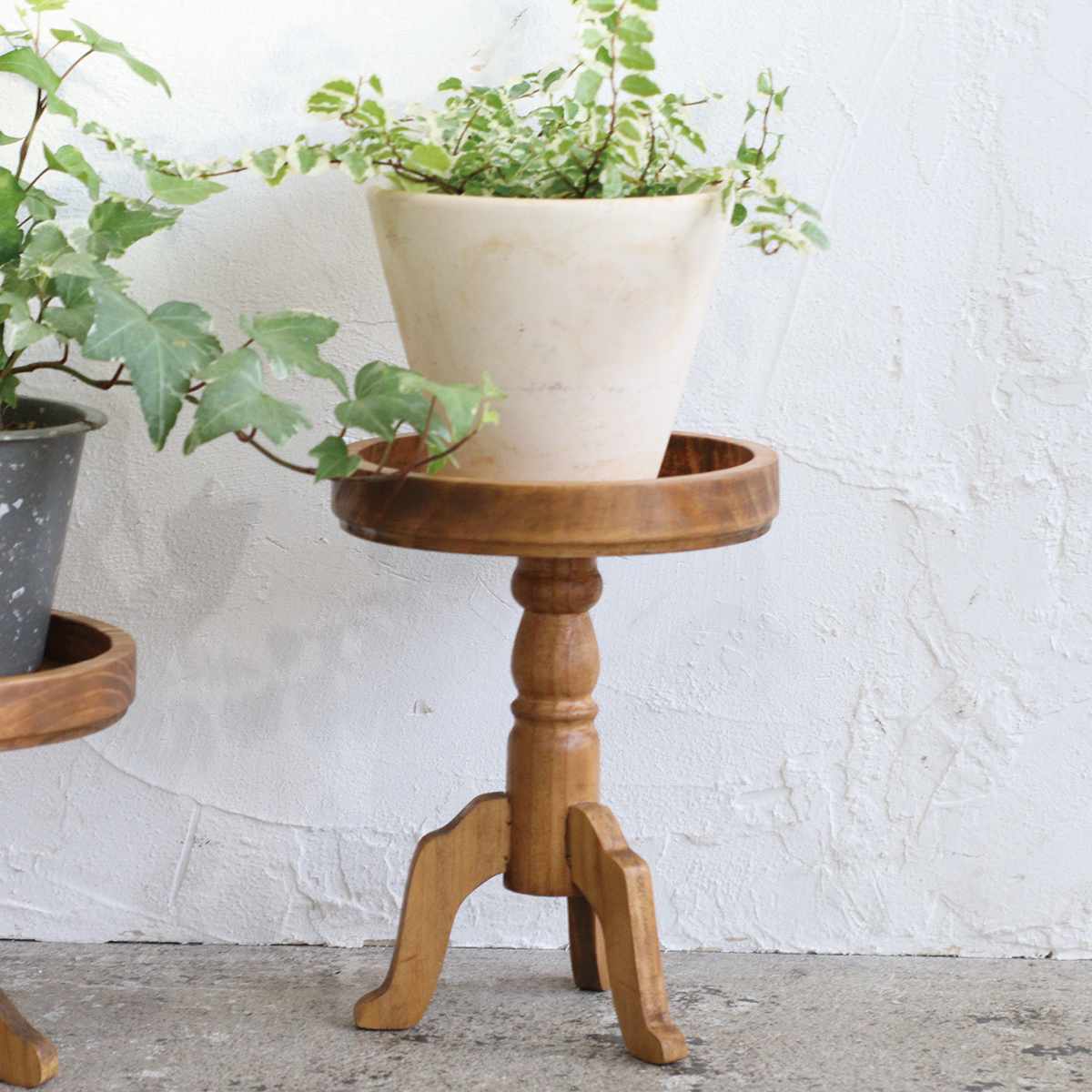 花台 ナインマーケ パインポットスタンド トール ( プランター台 フラワーラック 飾り台 プランターラック フラワー スタンド 室内 飾る 台 脚付き 置く 植物 観葉植物 花 園芸 木製 天然木 )