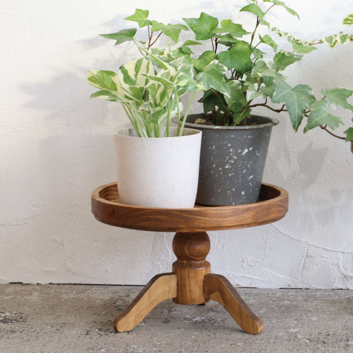 花台 ナインマーケ パインポットスタンド ロー ( プランター台 フラワーラック 飾り台 プランターラック フラワー スタンド 室内 飾る 台 脚付き 置く 植物 観葉植物 花 園芸 木製 天然木 )