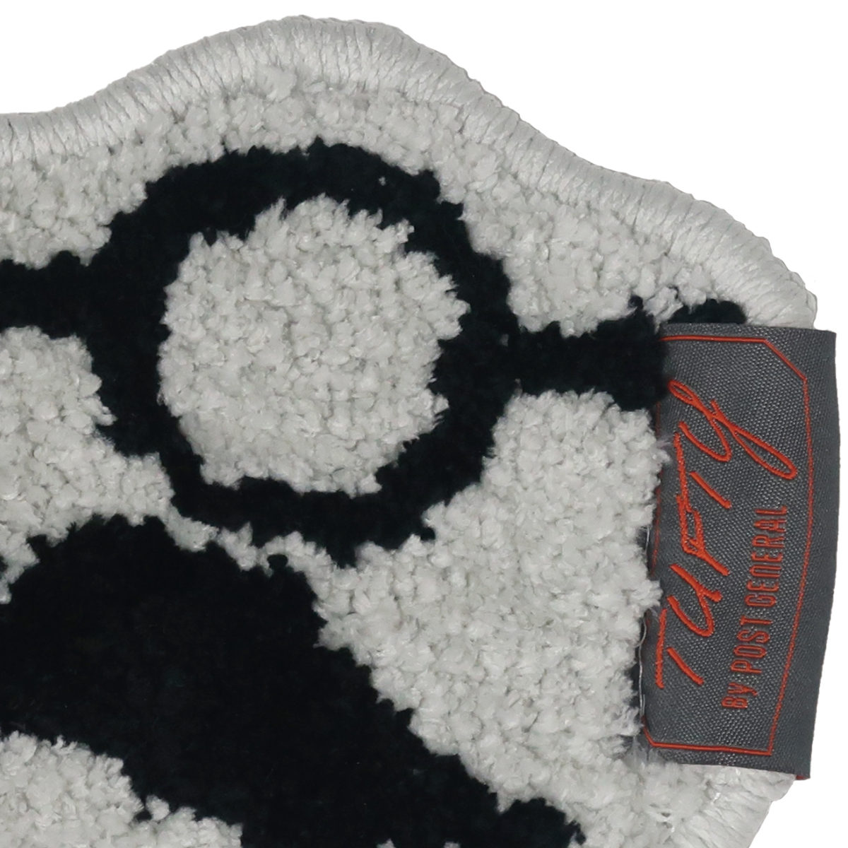 マット 小物置き タフティーグラシーズマット 室内 ( 敷き物 ミニマット タフティング 眼鏡置き スマホ置き 洗える 玄関周り インテリア 雑貨 幅23cm デスク ベッドサイド 時計 スマホ 鍵 置き コンパクト 小さめ ふわふわ ) 【グレー】 グレー