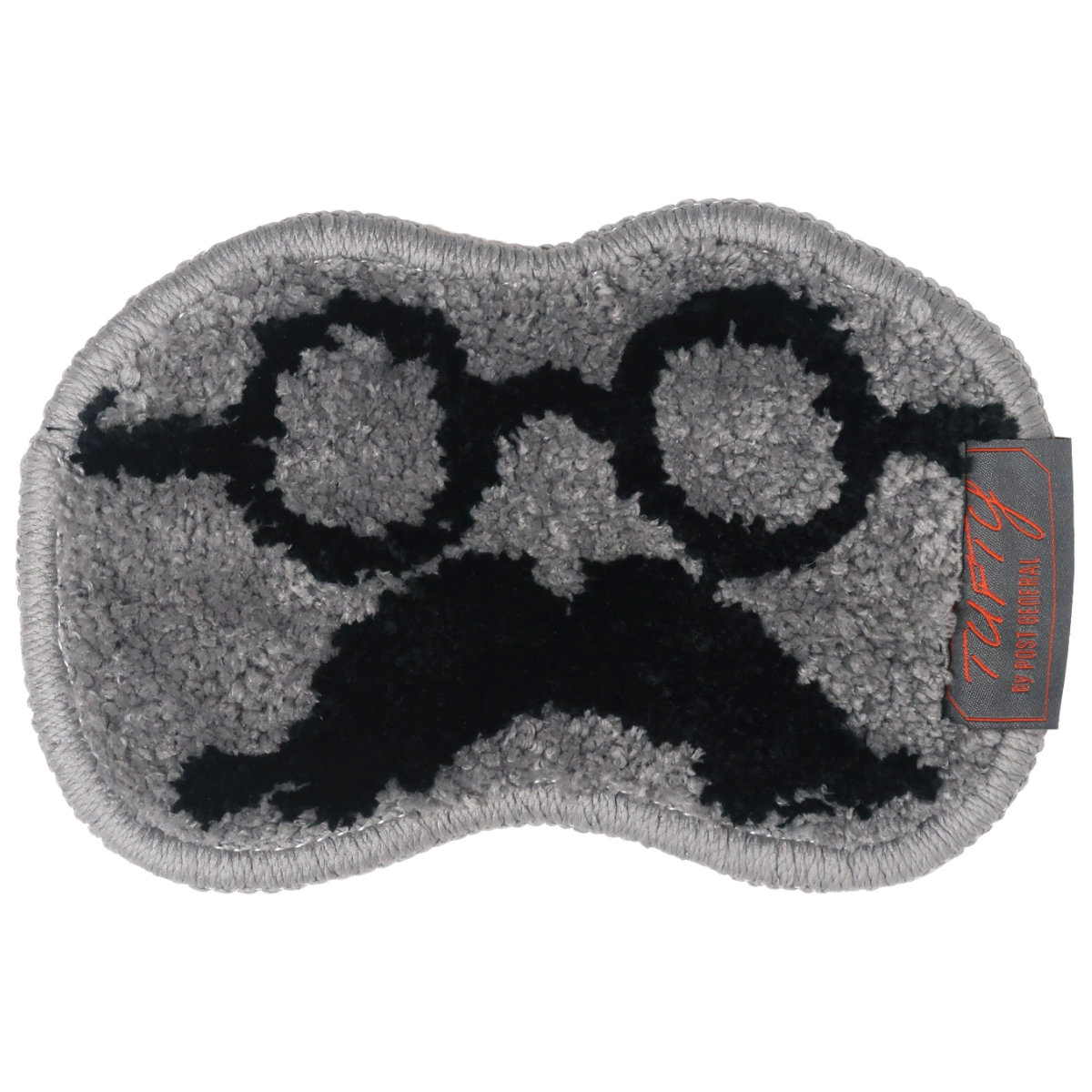 マット 小物置き タフティーグラシーズマット 室内 ( 敷き物 ミニマット タフティング 眼鏡置き スマホ置き 洗える 玄関周り インテリア 雑貨 幅23cm デスク ベッドサイド 時計 スマホ 鍵 置き コンパクト 小さめ ふわふわ ) 【グレー】 グレー