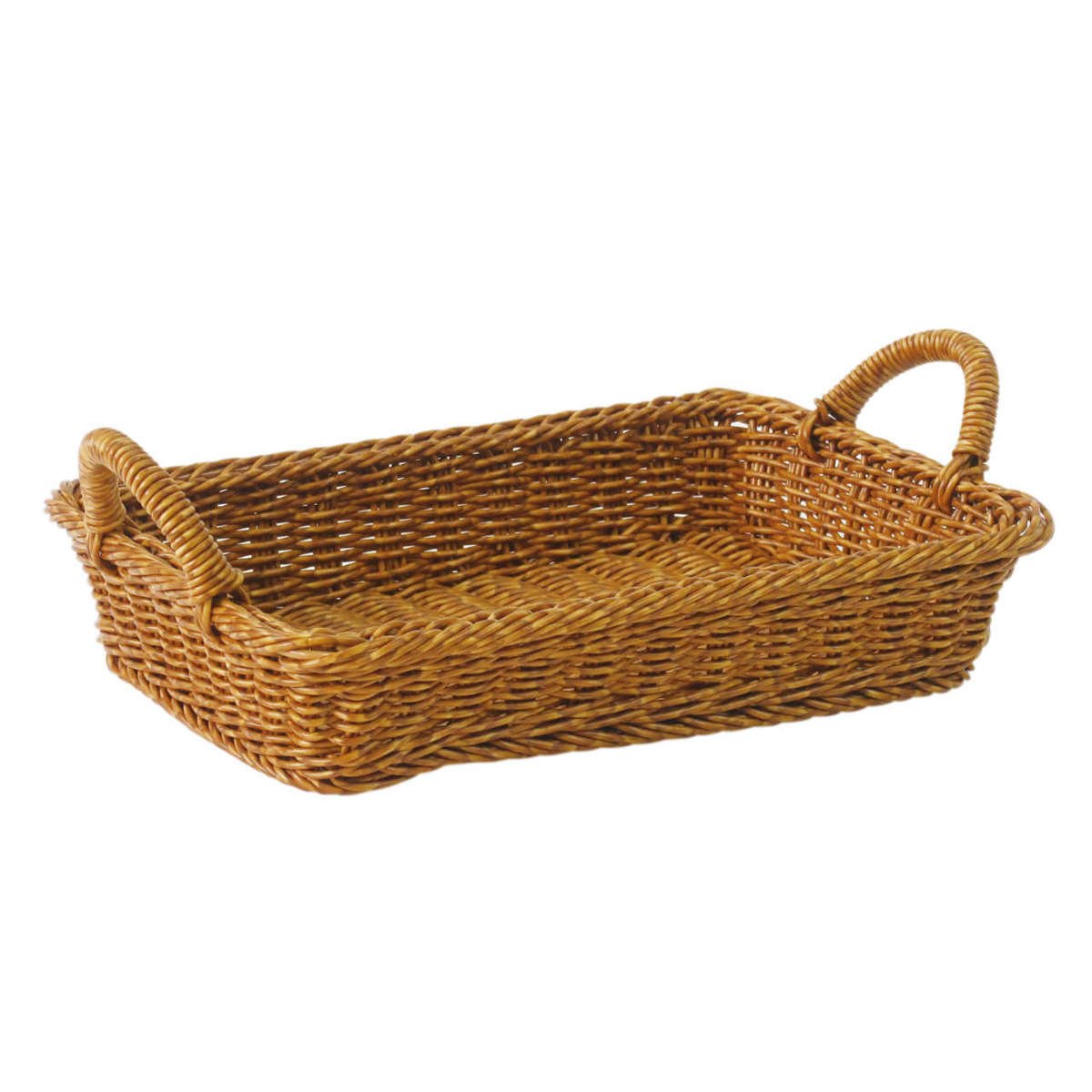 キッチンバスケット ユティル トレイ L ( 洗える 洗えるバスケット バスケット 籐カゴ風バスケット 小物入れ キッチン 収納 かご カゴ 籠 籐かご風 小物収納 北欧 北欧風 ナチュラル ) 【ブラウン】 ブラウン