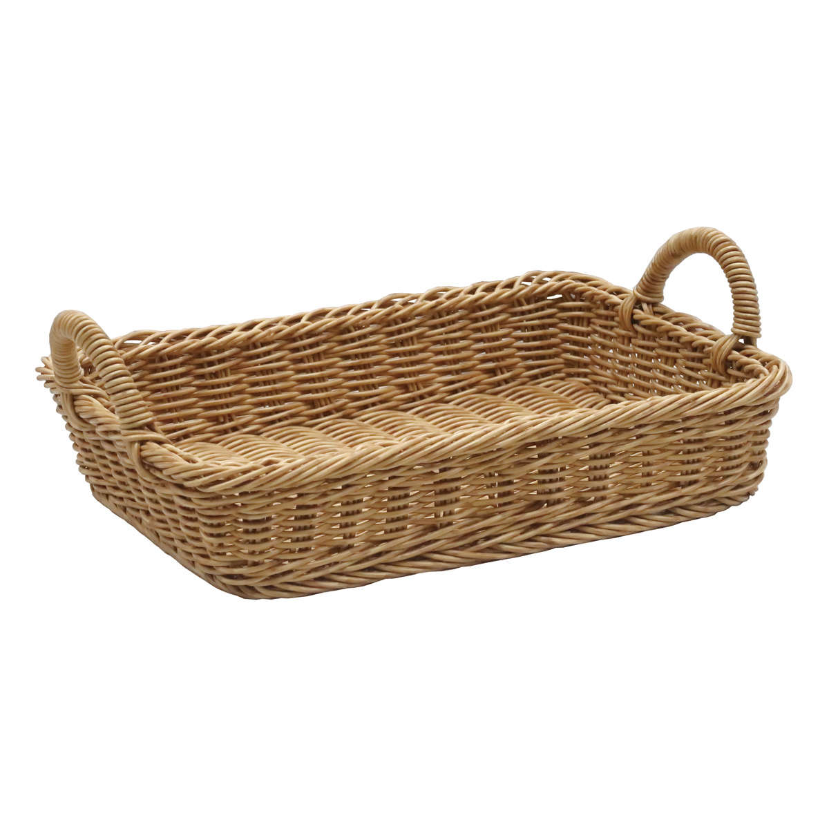 キッチンバスケット ユティル トレイ L ( 洗える 洗えるバスケット バスケット 籐カゴ風バスケット 小物入れ キッチン 収納 かご カゴ 籠 籐かご風 小物収納 北欧 北欧風 ナチュラル ) 【ブラウン】 ブラウン