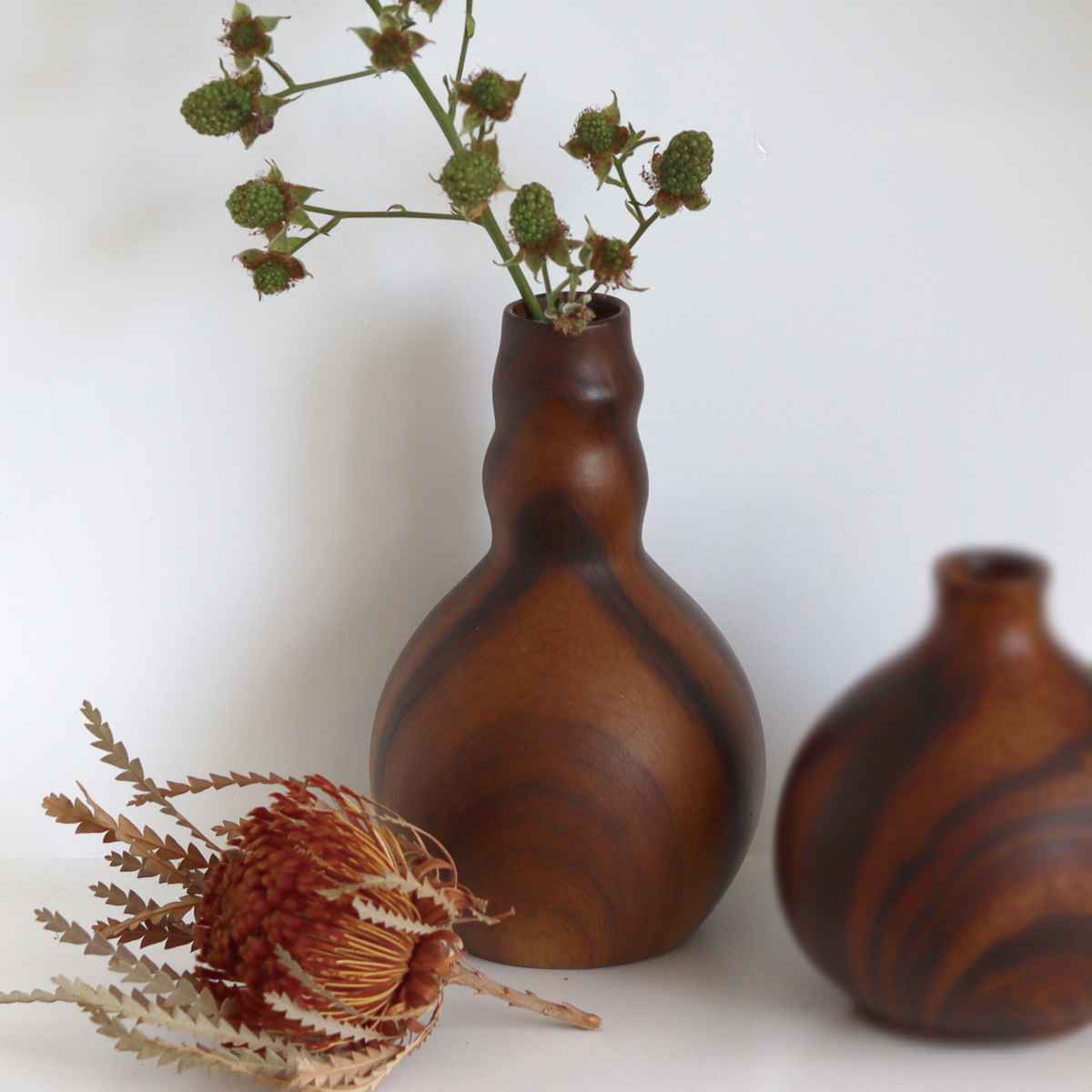 花瓶 シナリーグレインベース ノア ( 花ビン 花びん 花器 フラワーベース フラワー 花 飾る 花入れ 陶器製 陶器 木目調 おしゃれ 一輪挿し )