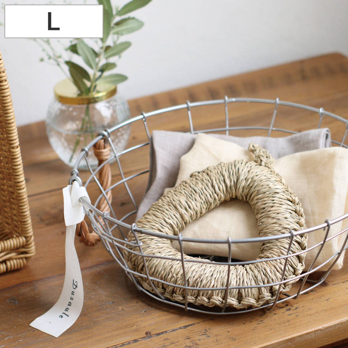 鍋敷き シーグラス 三角鍋敷き L （ 鍋しき 鍋敷 なべしき トリベット 吊るせる 水草 おしゃれ 三角 鍋 置き 敷き 鍋置き 鍋じき 天然素材 手編み 土鍋 ポット コーヒーサーバー キッチン用品 シンプル インテリア ）