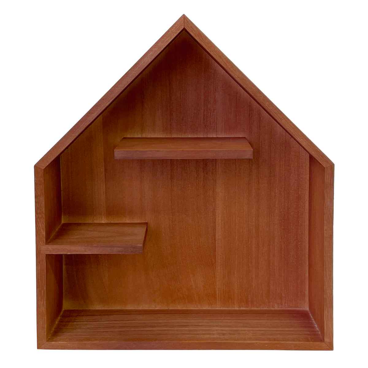 ディスプレイ什器 お家 ダークブラウン Copeau コポー （ ディスプレイラック 卓上 木製 ディスプレイ棚 飾り棚 置き物 置物 マスコット