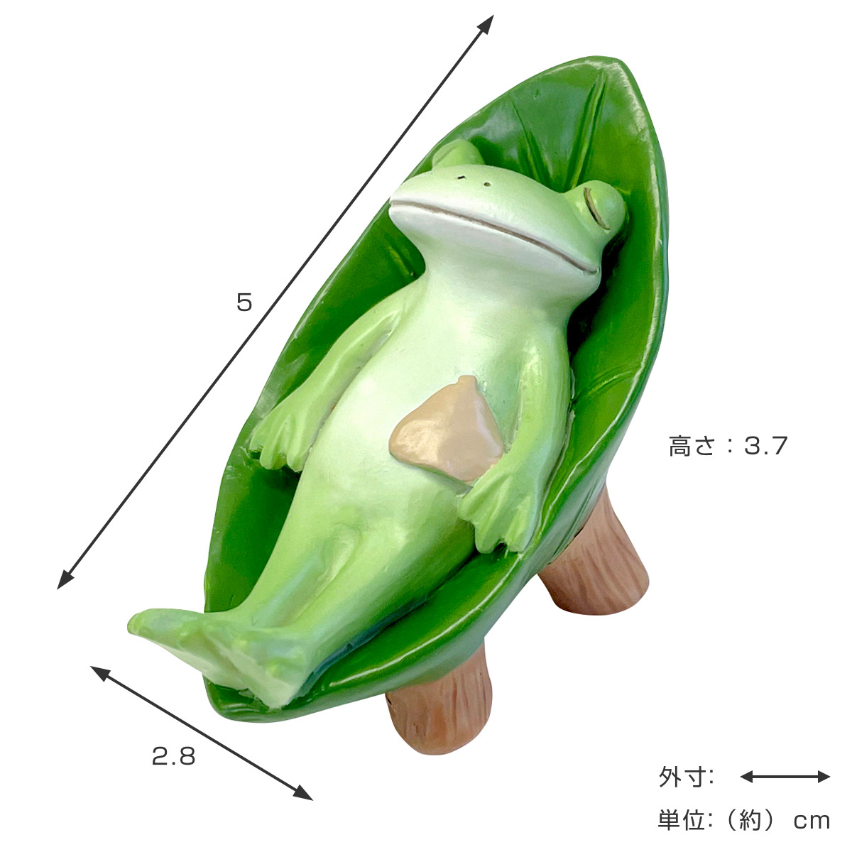 コポー 葉っぱチェアでととのうカエル カエル 置物 （ Copeau 置き物 コポタロウ かえる 蛙 グッズ マスコット ミニチュア 雑貨  オーナメント インテリア 飾る かわいい 可愛い オブジェ リビング 卓上 机上 小さい 玄関 サウナ ）: リビングート ANA Mall店｜ANA  Mall ...