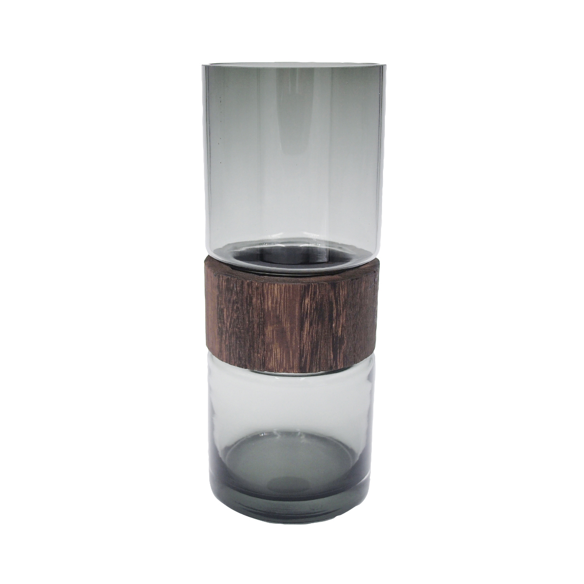 花瓶 ガラスベース フォグウッド トール S ( 花ビン 花びん 花器 ベース フラワーベース フラワー 花 飾る 花入れ ガラス ガラス製 クリア 透明 木製 おしゃれ 一輪挿し )