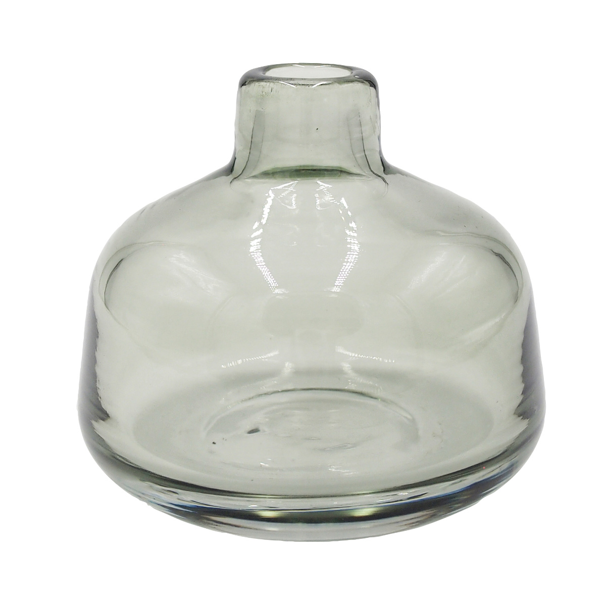 花瓶 ガラスベース ミスルトー ラウンド ショート ( 花ビン 花びん 花器 ベース フラワーベース フラワー 花 飾る 花入れ ガラス ガラス製 クリア 透明 おしゃれ 一輪挿し )