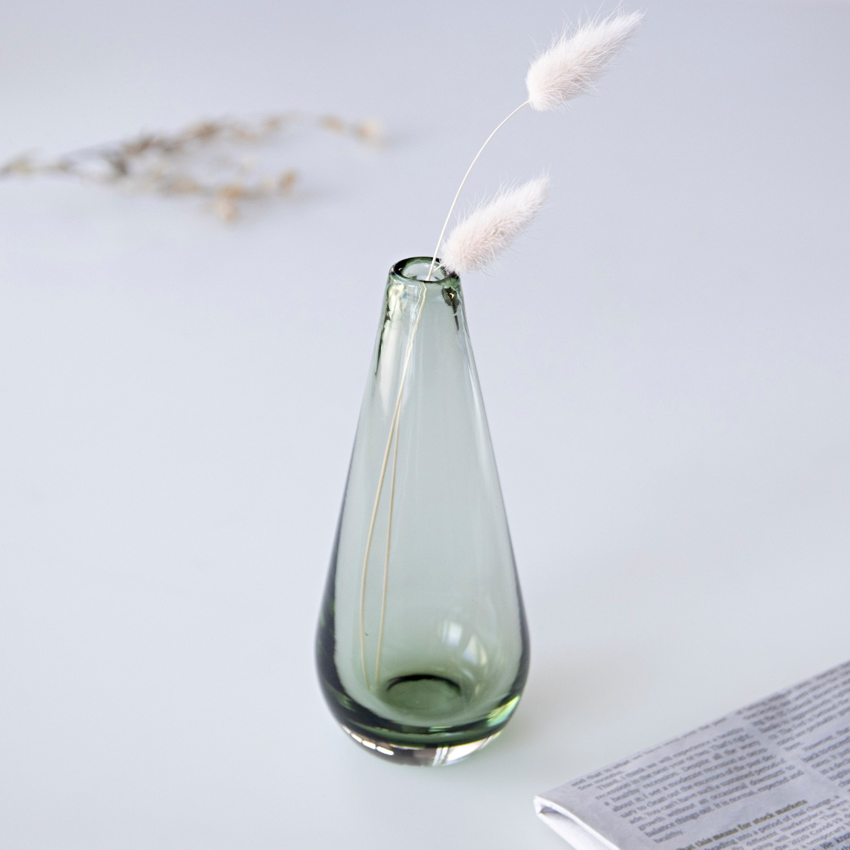 花瓶 ガラスベース ミスルトー トール ( 花ビン 花びん 花器 ベース フラワーベース フラワー 花 飾る 花入れ ガラス ガラス製 クリア 透明 おしゃれ 一輪挿し )