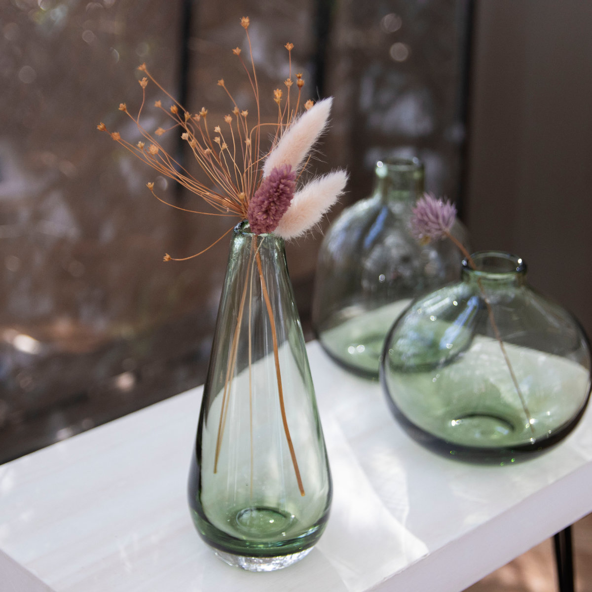 花瓶 ガラスベース ミスルトー トール ( 花ビン 花びん 花器 ベース フラワーベース フラワー 花 飾る 花入れ ガラス ガラス製 クリア 透明 おしゃれ 一輪挿し )