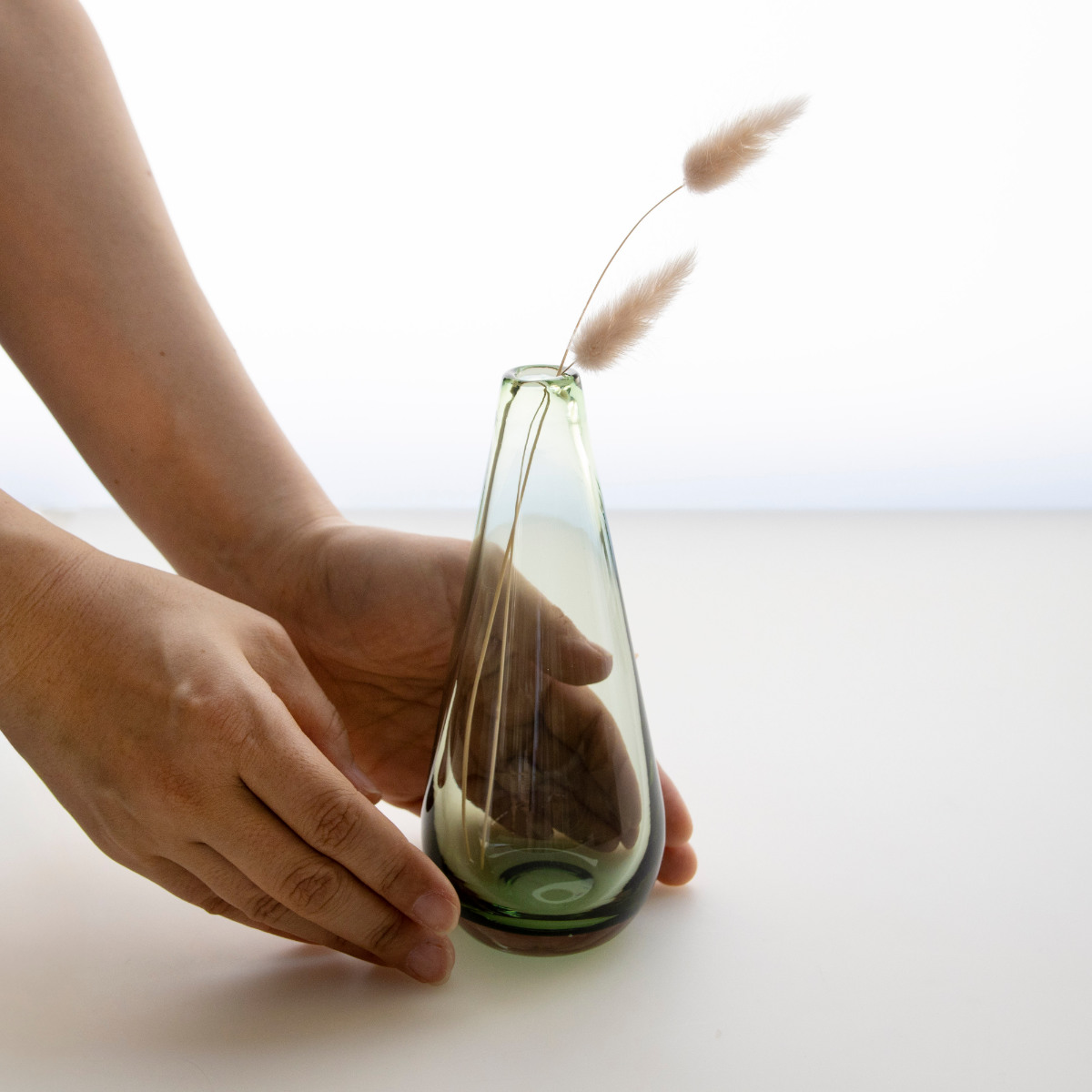 花瓶 ガラスベース ミスルトー トール ( 花ビン 花びん 花器 ベース フラワーベース フラワー 花 飾る 花入れ ガラス ガラス製 クリア 透明 おしゃれ 一輪挿し )