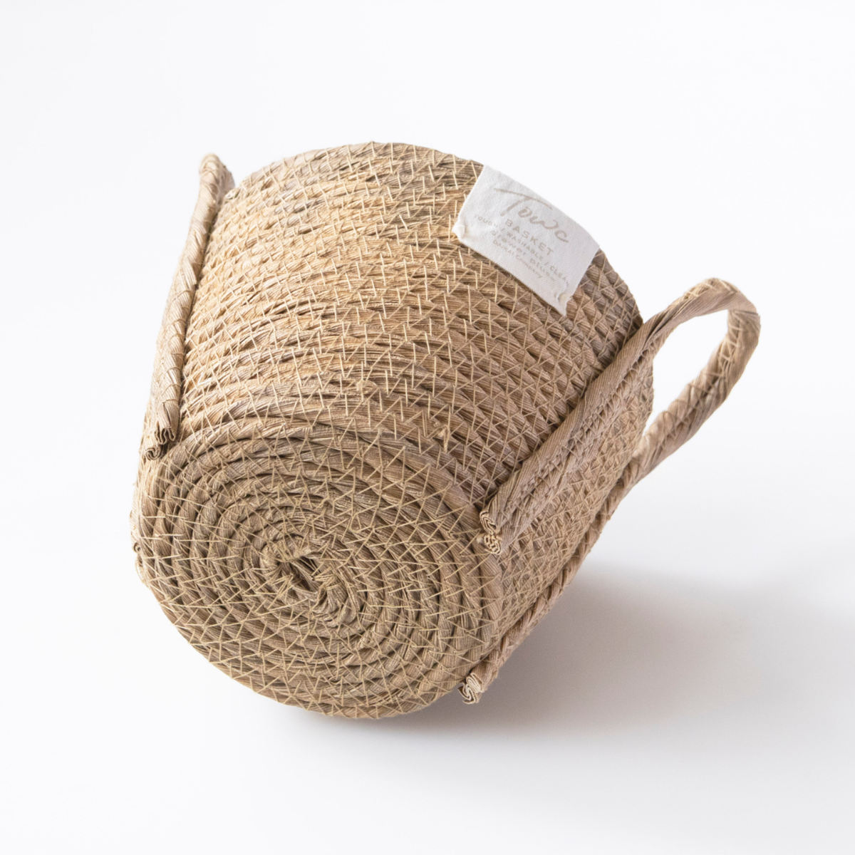 鉢カバーモネ フェイクPE バスケットラウンド S ( プランターカバー ポットカバー かご カゴ バスケット 収納カゴ 小物収納 手編み 観葉植物 鉢植え 花 室内 小物入れ おしゃれポット 鉢ポット 水洗い 植木鉢カバー 4号鉢 丸型 ) 【ナチュラル】 ナチュラル