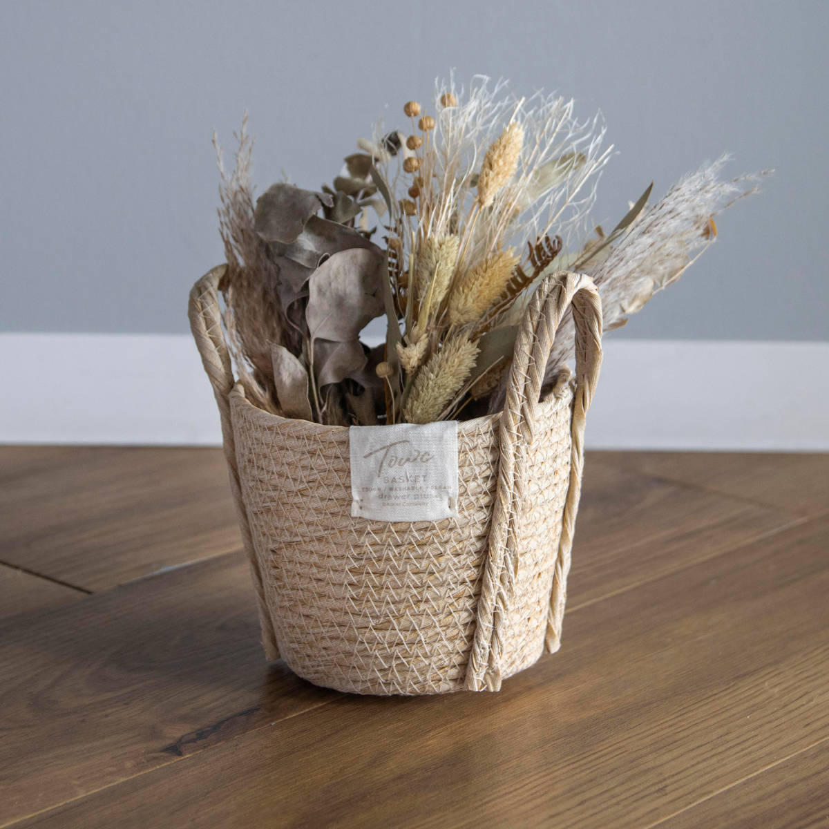 鉢カバーモネ フェイクPE バスケットラウンド S ( プランターカバー ポットカバー かご カゴ バスケット 収納カゴ 小物収納 手編み 観葉植物 鉢植え 花 室内 小物入れ おしゃれポット 鉢ポット 水洗い 植木鉢カバー 4号鉢 丸型 ) 【ナチュラル】 ナチュラル