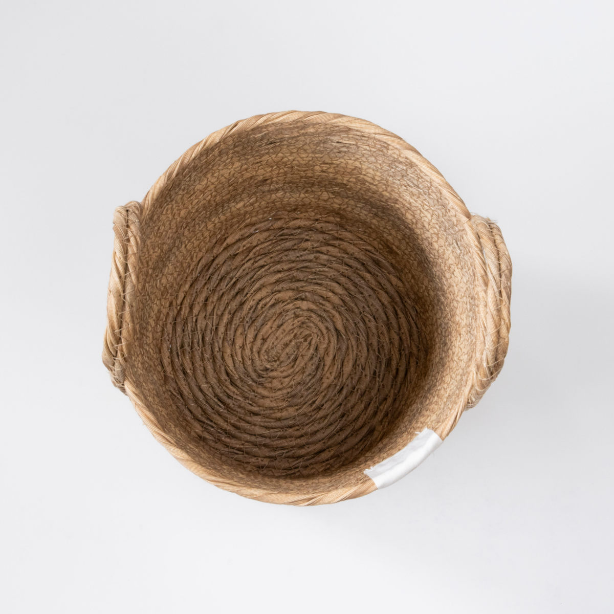 鉢カバーモネ フェイクPE バスケットラウンド M ( プランターカバー ポットカバー かご カゴ バスケット 収納カゴ 小物収納 手編み 観葉植物 鉢植え 花 室内 小物入れ 鉢ポット 水洗い 植木鉢カバー 5号鉢 6号鉢 丸型 ) 【ナチュラル】 ナチュラル