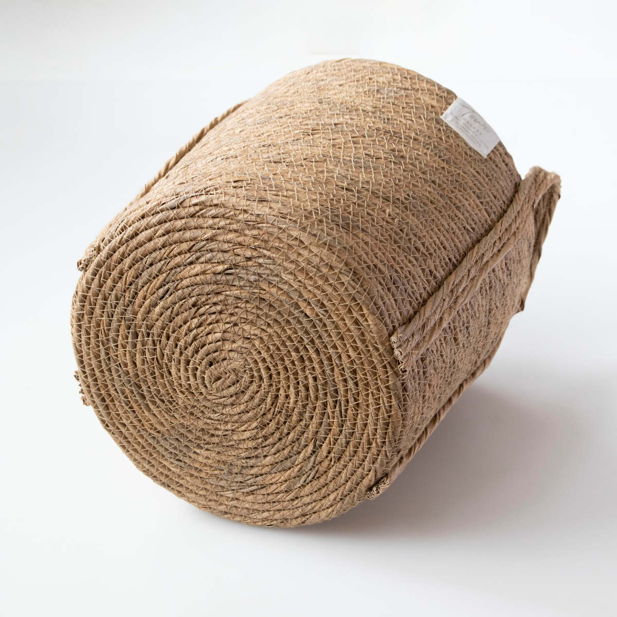 鉢カバーモネ フェイクPE バスケットラウンド L ( プランターカバー ポットカバー かご カゴ バスケット 収納カゴ 小物収納 手編み 観葉植物 鉢植え 花 室内 小物入れ 鉢ポット 水洗い 植木鉢カバー 7号鉢 8号鉢 丸型 ) 【ブラウン】 ブラウン