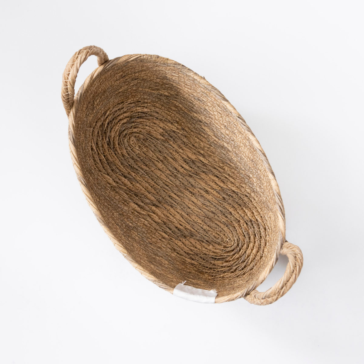 鉢カバーモネ フェイクPE バスケットオーバル S ( プランターカバー ポットカバー かご カゴ バスケット 収納カゴ 小物収納 手編み 観葉植物 鉢植え 花 室内 小物入れ おしゃれポット 鉢ポット 水洗い 植木鉢カバー 楕円型 ) 【ブラウン】 ブラウン