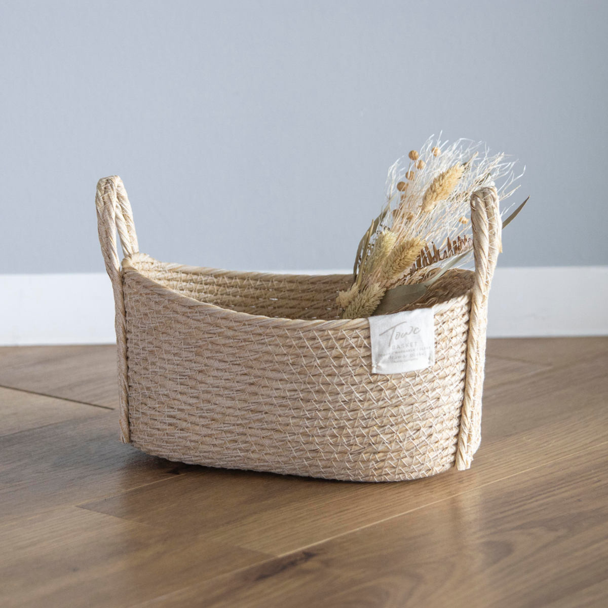 鉢カバーモネ フェイクPE バスケットオーバル S ( プランターカバー ポットカバー かご カゴ バスケット 収納カゴ 小物収納 手編み 観葉植物 鉢植え 花 室内 小物入れ おしゃれポット 鉢ポット 水洗い 植木鉢カバー 楕円型 ) 【ブラウン】 ブラウン