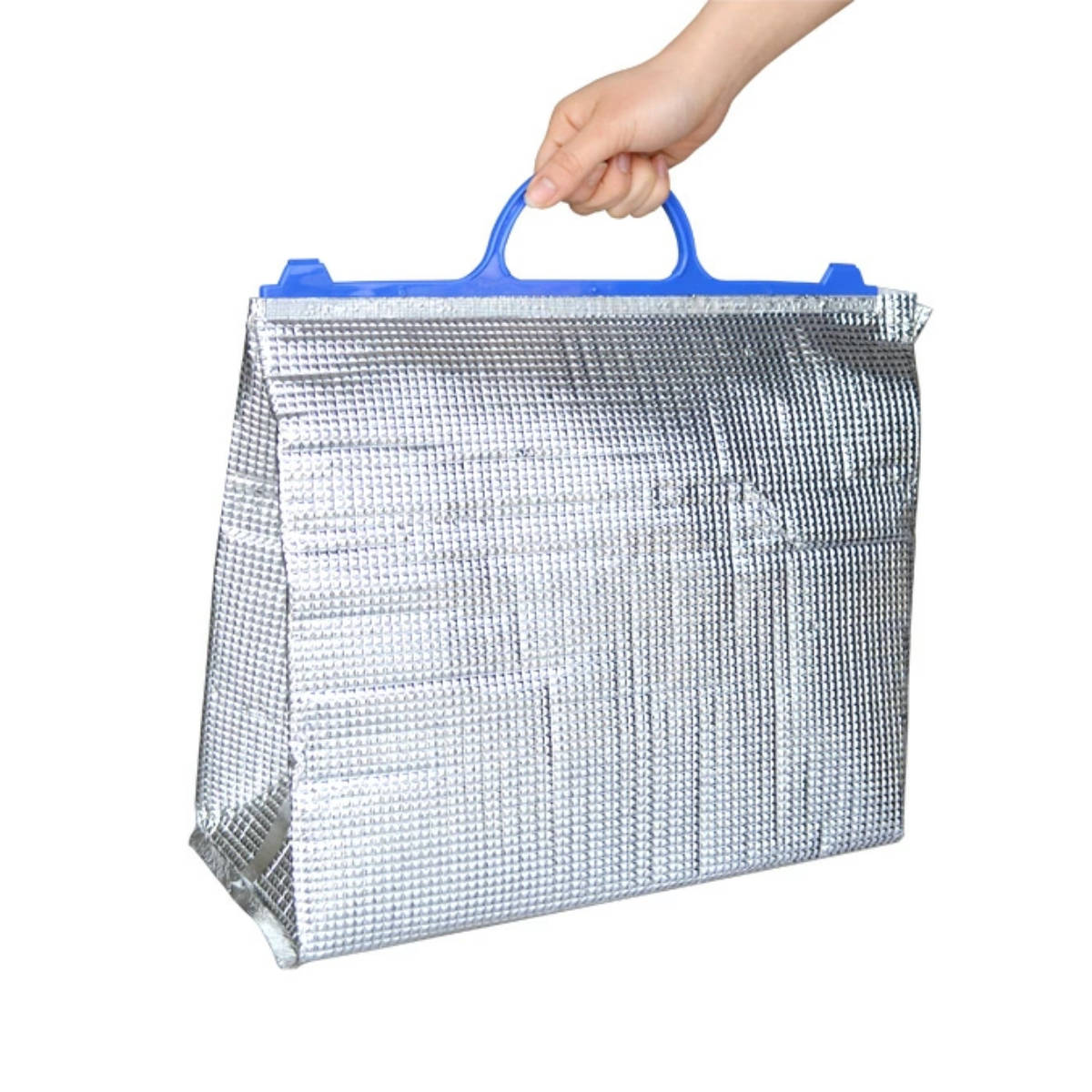 保冷バッグ アルミクーラーバッグ L ( アルミ保冷バッグ クーラーバッグ アルミバッグ 底マチ 取っ手付き エコバッグ レジャー 行楽 買い物 アウトドア )