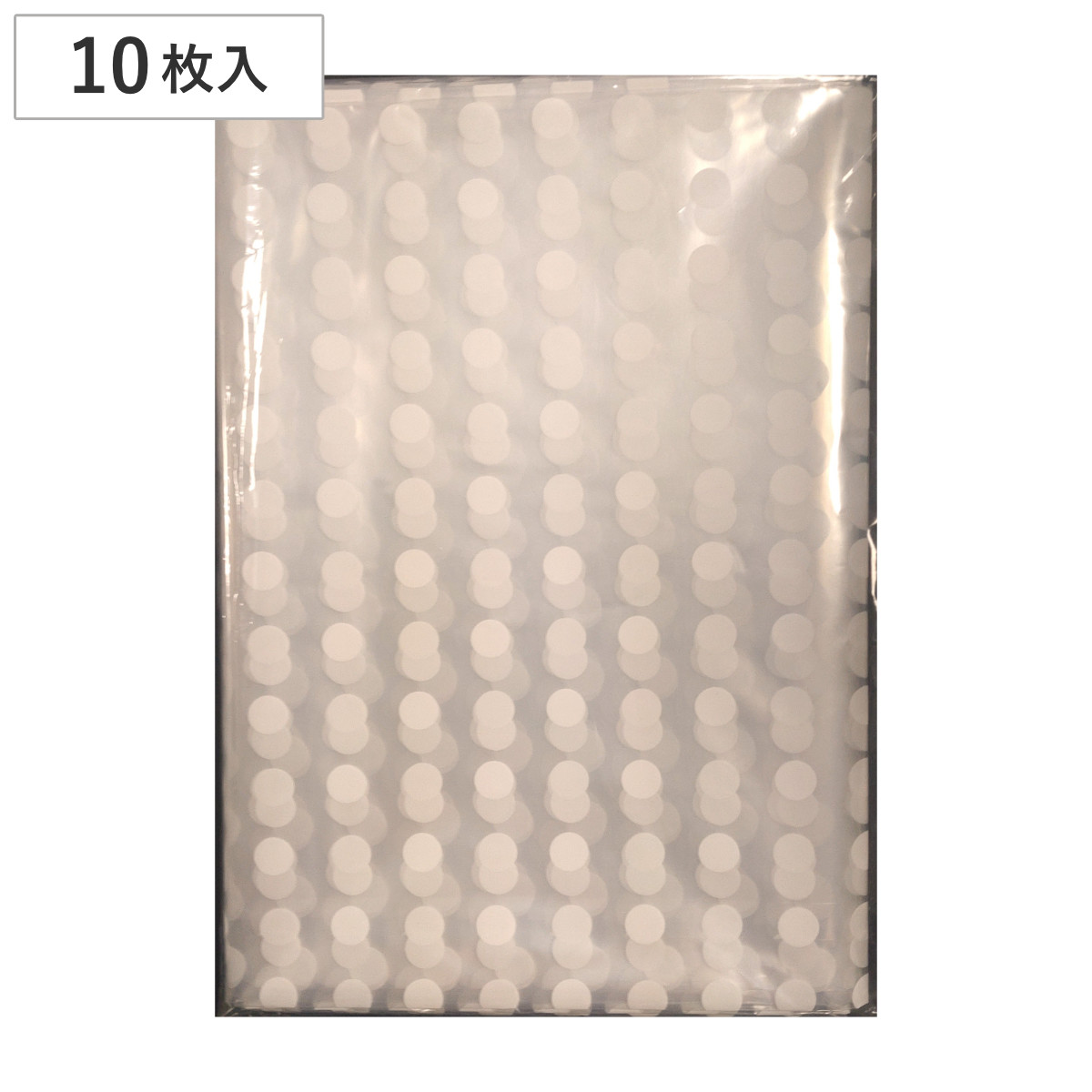 水玉ポリ風呂敷 透明 10枚入 （ ポリ風呂敷 ビニール風呂敷 風呂敷 水玉風呂敷 水玉 10枚入り 70cm 仕出し弁当 オードブル 持ち帰り テイクアウト デリバリー ）