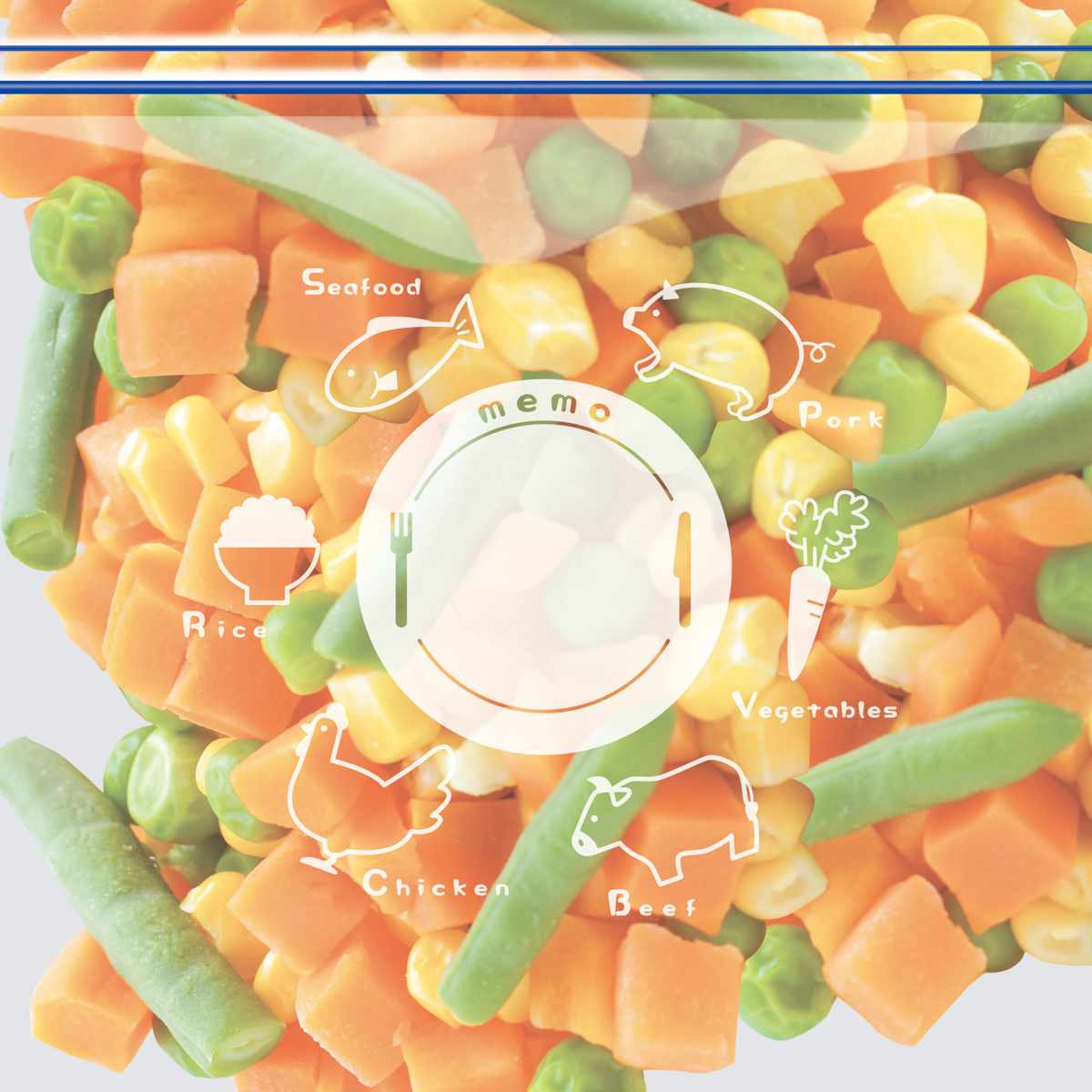 保存袋 大容量 Wジッパー フリーザーバック ( 箱入り 冷凍 冷蔵 電子レンジ 解凍 ジッパー付き袋 キッチン L60枚 M100枚 S140枚 ダブルジッパー 食品保存袋 ジッパー袋 チャック付き袋 新鮮 鮮度 保存 袋 ) 【M】 M