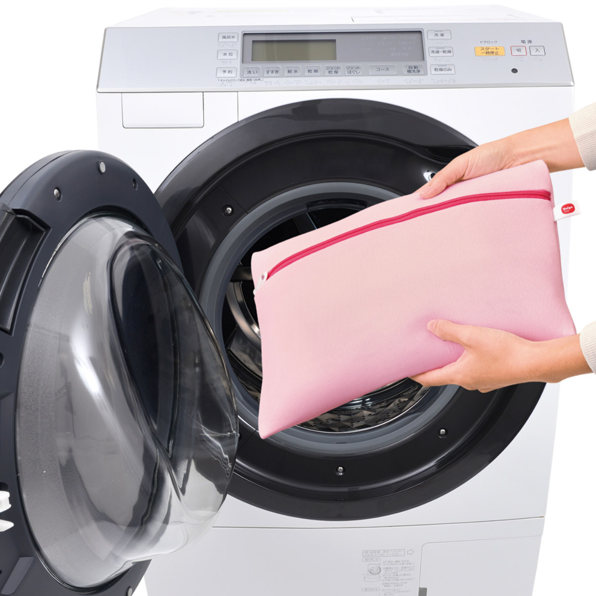 洗濯ネット おしゃれ着ネット サボるんおしゃれ着ネットスクエア ( 洗濯 ネット おしゃれ着 ニット カーディガン 型崩れ防止 ドラム式 乾燥機対応 角型 デリケート衣類 シャツ セーター ブラウス メッシュ 型崩れ対策 洗濯用ネット )