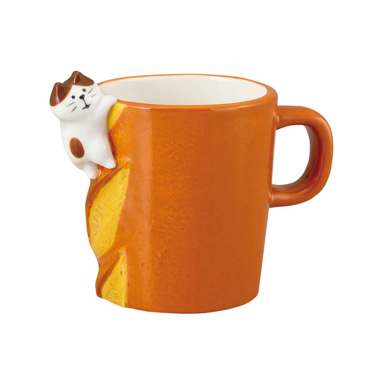 マグカップ おおきなパンのマグカップ 陶器 （ マグ カップ コップ テーブルウェア キッチン用品 動物 アニマル ディスプレイ 小物入れ ペン入れ  コーヒー 紅茶 かわいい ネコ ねこ 猫 パン ） 【バゲット】