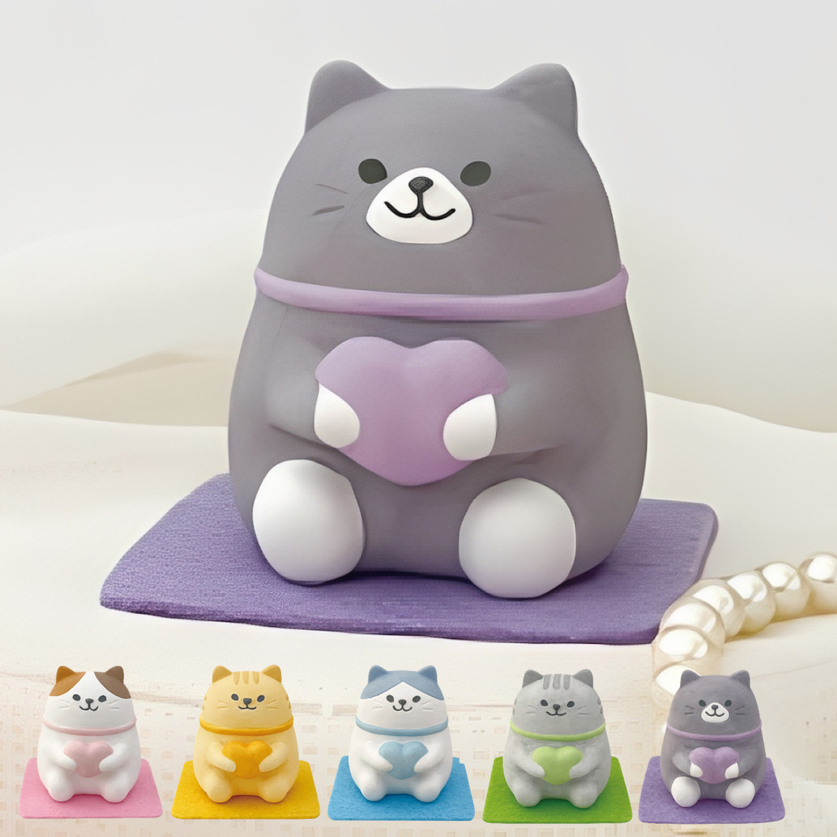 アロマストーン 風水ねこアロママスコット 猫 （ 風水 アロマ アロマオイル用 石 芳香剤 かわいい 置き物 インテリア ネコ 自然気化 ルームフレグランス フレグランス 香り 玄関 シンプル ギフト 雑貨 ） 【みーちゃん】