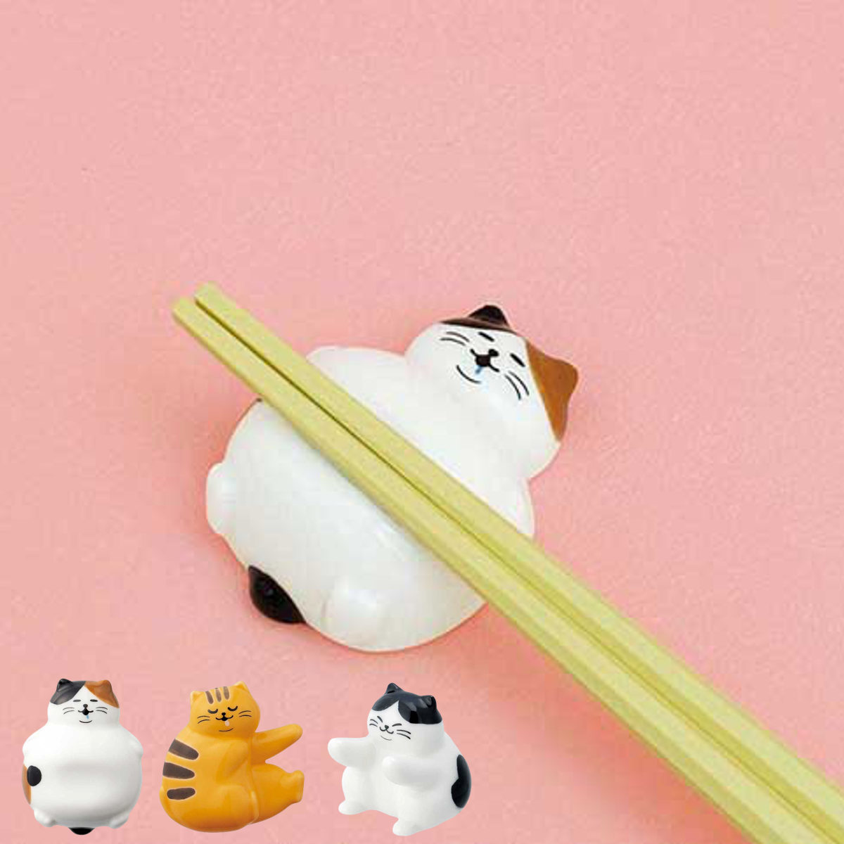箸置き ぼてねこ箸置き （ 陶器 箸おき ネコ お箸置き カトラリー はしおき カトラリーレスト ねこ 猫 猫好き 癒し コレクション インテリア かわいい ） 【抱き枕】