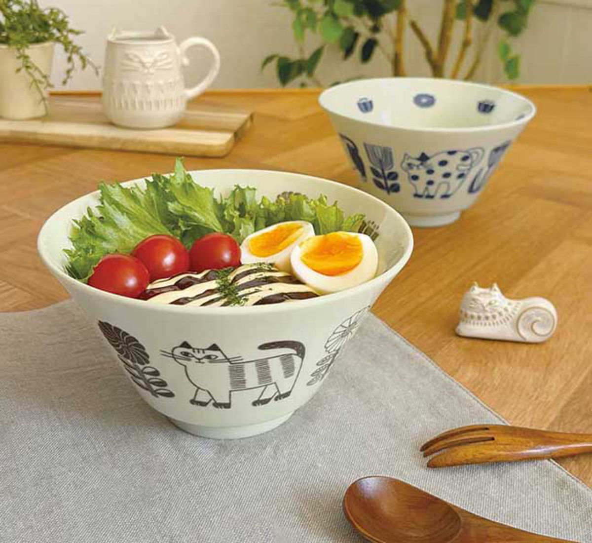 丼鉢 どんぶり L fika ( 16.8cm 丼 丼物 ボウル 鉢 器 うつわ 食洗機対応 電子レンジ対応 陶器 おしゃれ ナチュラル シンプル 癒し ほっこり ) 【ネイビー】 ネイビー
