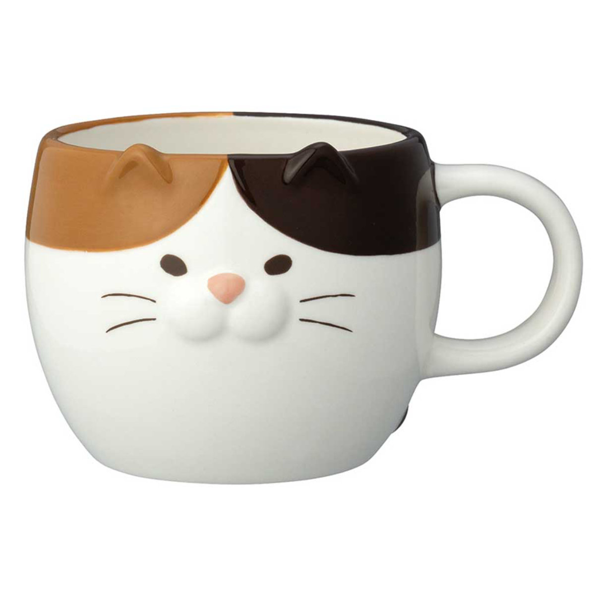 マグカップ ごろごろねこマグ ( 230ml マグ マグコップ カップ 食器 電子レンジ対応 陶器 キャット ネコ かわいい 癒し アニマル ) 【きなこ】 きなこ
