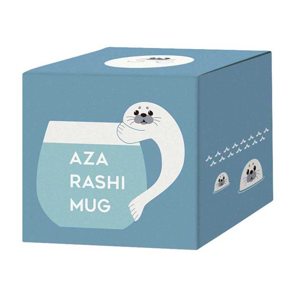 マグカップ アザラシマグ ( 250ml マグ マグコップ カップ 食器 陶器 かわいい ほっこり 癒し アザラシ 動物 ) 【グレー】 グレー