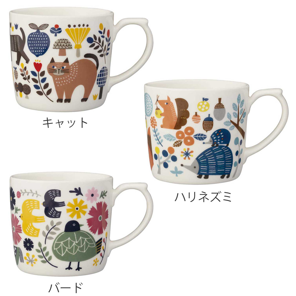 マグカップ fikalyckaマグ ( 220ml マグ マグコップ カップ 食器 陶器 北欧風 北欧 おしゃれ ナチュラル かわいい ) 【バード】 バード