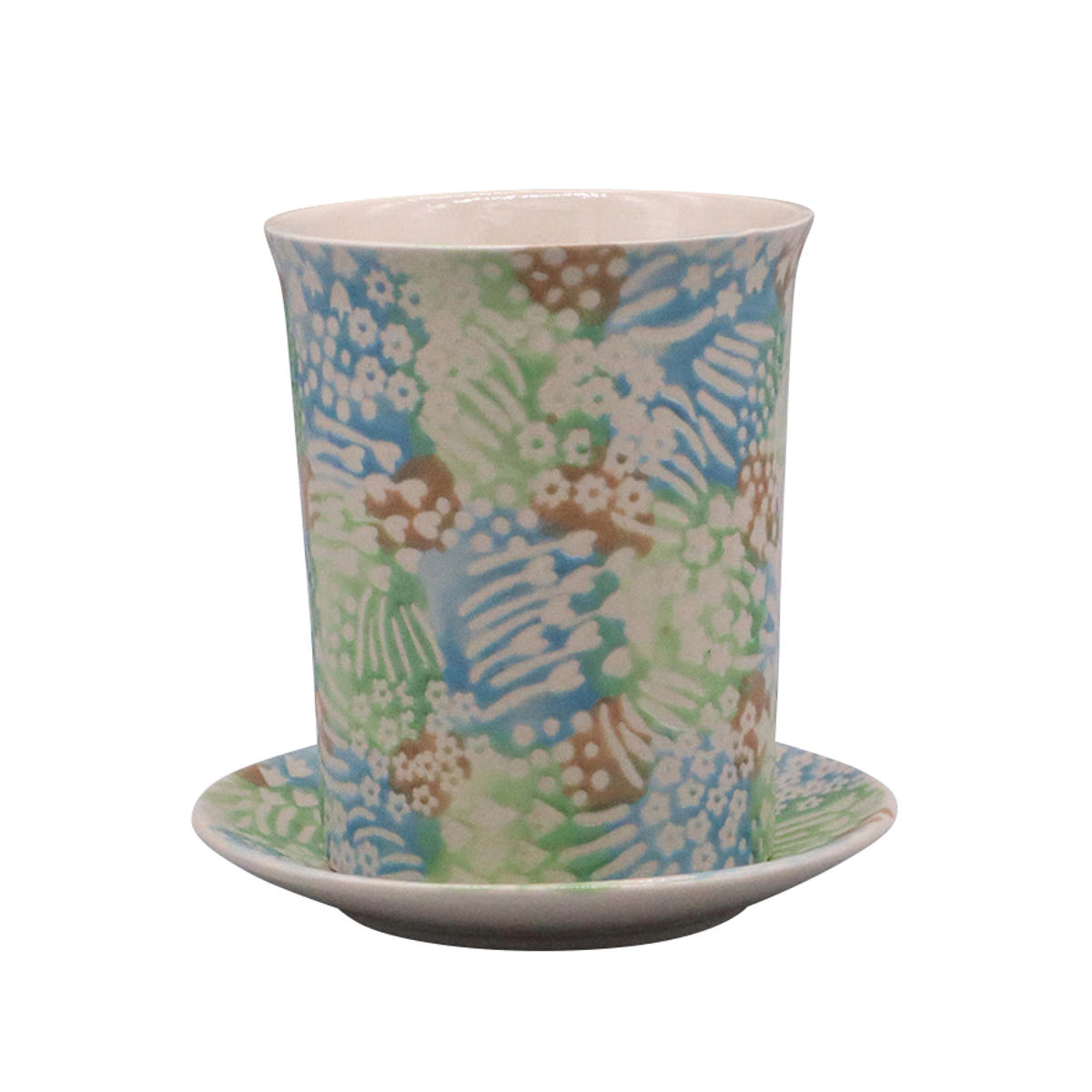 植木鉢 ポーリッシュポット A ( フラワーポット プラントポット プランターポット 鉢 鉢植え 陶器 インテリア 植え替え おしゃれ 観葉植物 多肉植物 サボテン 園芸 受け皿 水抜き穴 ) 【ミント】 ミント