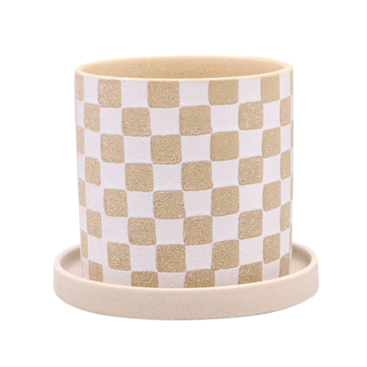 植木鉢 ソンブラポット L 受け皿付き ( フラワーポット プラントポット プランターポット 鉢 鉢植え 陶器 インテリア 植え替え おしゃれ 観葉植物 多肉植物 サボテン 園芸 受け皿 水抜き穴 ) 【ブラック】 ブラック