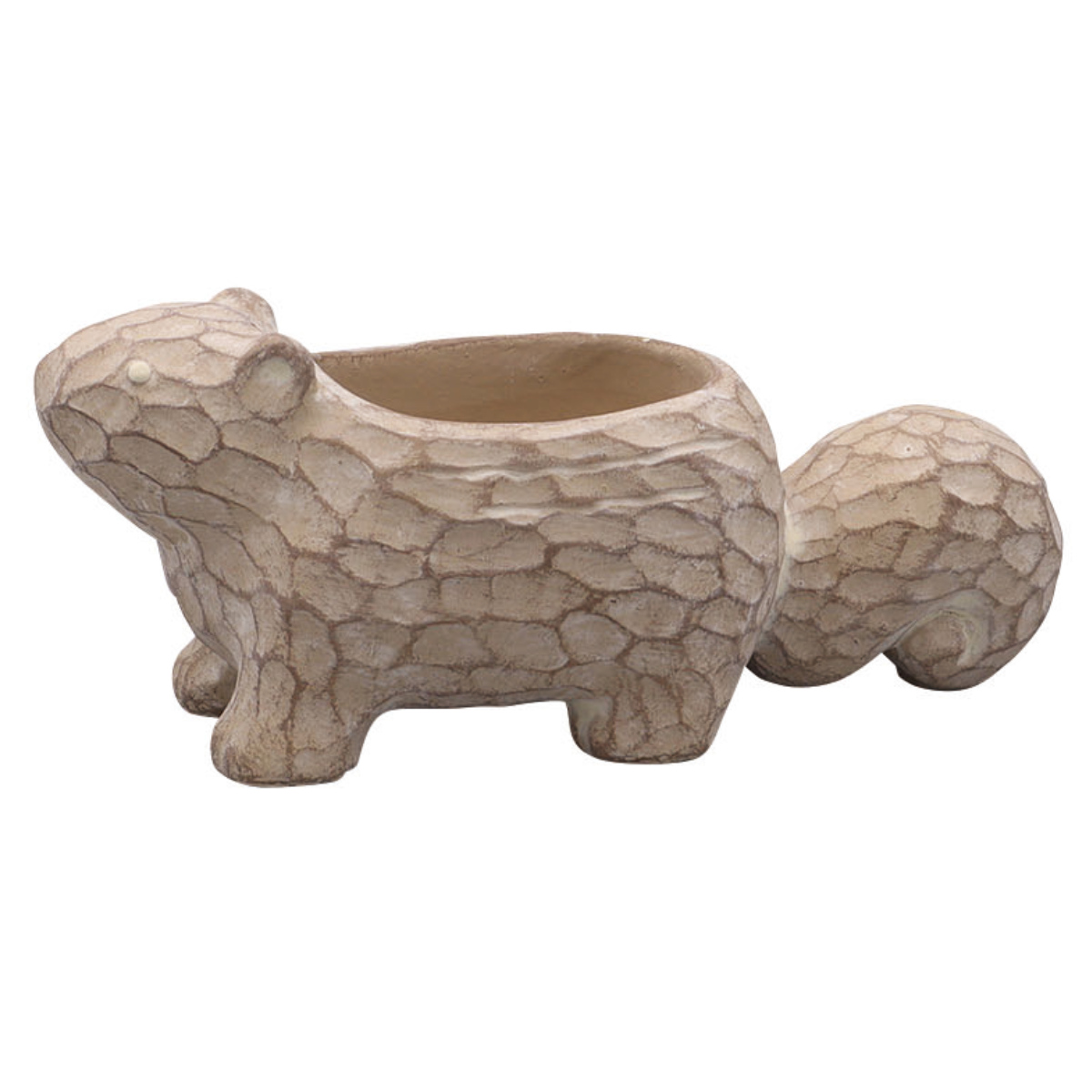 植木鉢 シルワポット リス S ( プラントポット 植物用ポット ポット 卓上ポット 鉢 りす 鉢カバー プランターカバー 植物 花 観葉植物 多肉植物 サボテン 園芸 インテリア 雑貨 ガーデニング用品 ) 【アイボリー】 アイボリー