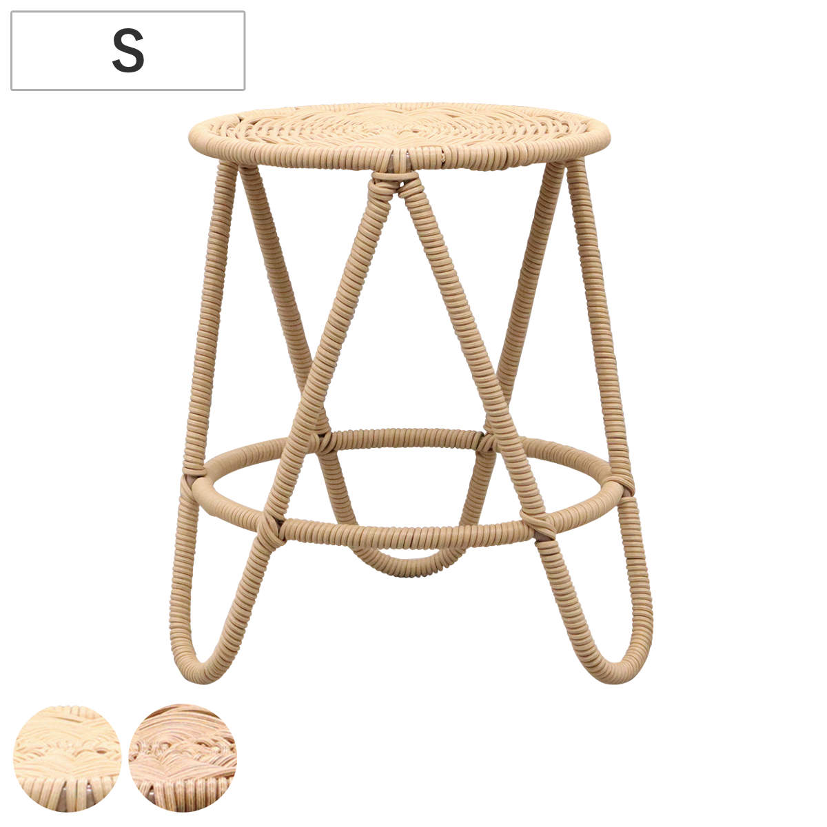 花台 クルブ ディスプレイチェア S （ プランター台 フラワーラック フラワースタンド 飾り台 プランターラック プランタースタンド 屋外 室内 飾る 台 脚付 置く 植物 観葉植物 花 園芸 ディスプレイ プラスチック アイアン ） 【ベージュ】