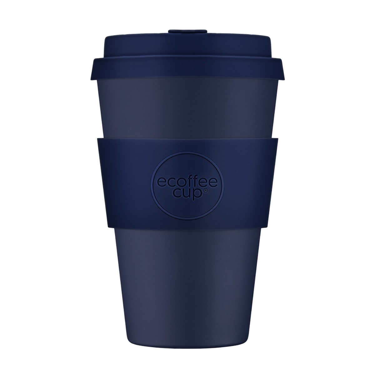 タンブラー 400ml エコーヒーカップ Ecoffee Cup 14oz PLA ( BPAフリー 天然素材 コーヒー カップ 蓋付 シリコン 持ち運び おしゃれ かわいい リユース サスティナブル ) 【Black×Nature】 Black×Nature