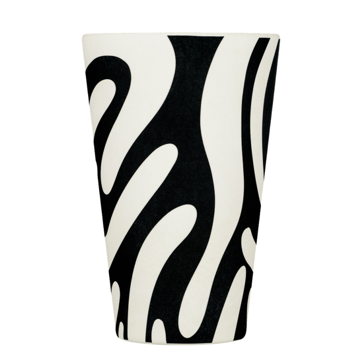 タンブラー 400ml エコーヒーカップ Ecoffee Cup 14oz PLA ( BPAフリー 天然素材 コーヒー カップ 蓋付 シリコン 持ち運び おしゃれ かわいい リユース サスティナブル ) 【Black×Nature】 Black×Nature