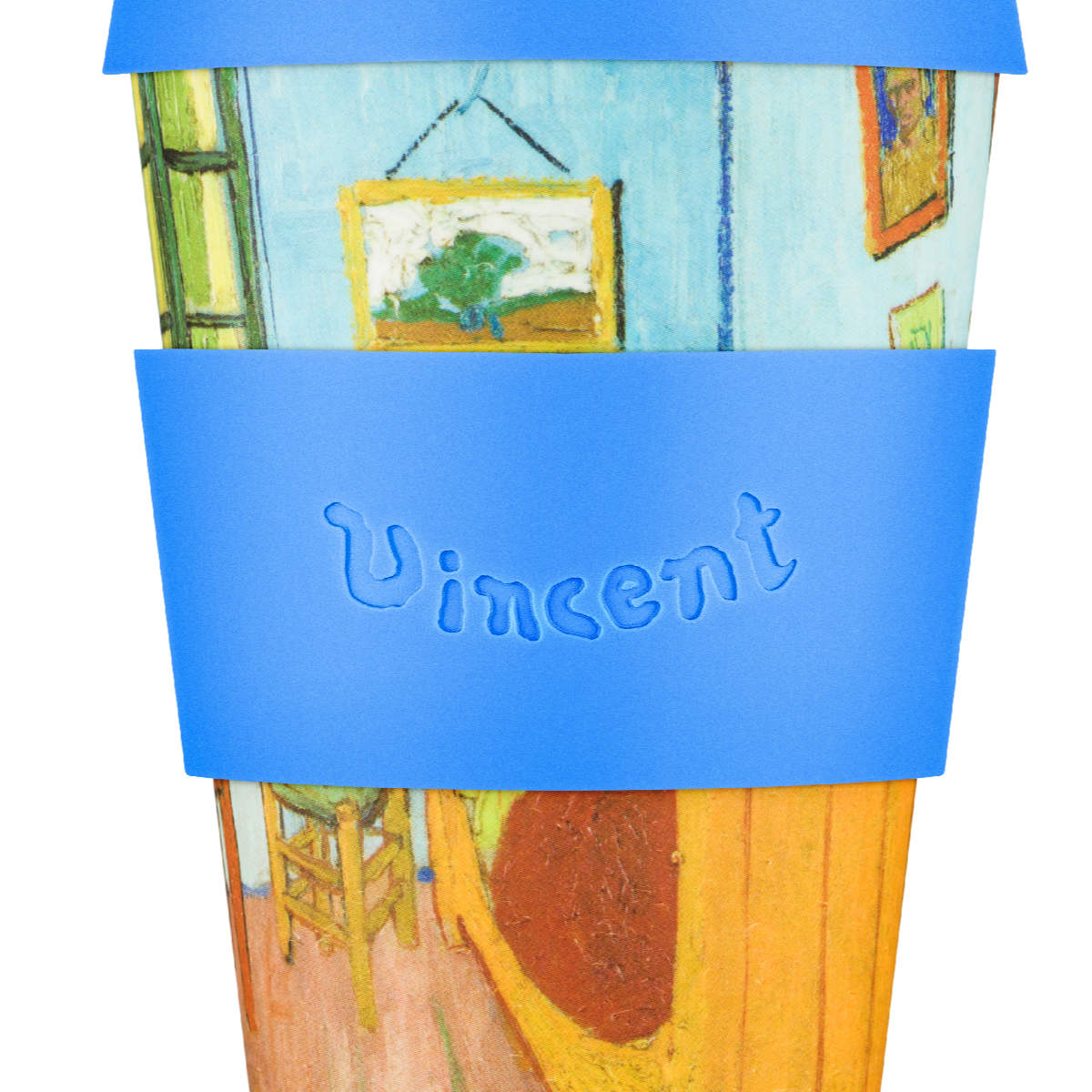 タンブラー 400ml エコーヒーカップ Ecoffee Cup 14oz VGM ( BPAフリー 天然素材 コーヒー カップ 蓋付 シリコン 持ち運び Van Gogh ヴァン ゴッホ ひまわり おしゃれ かわいい リユース サスティナブル ) 【The×Bedroom】 The×Bedroom