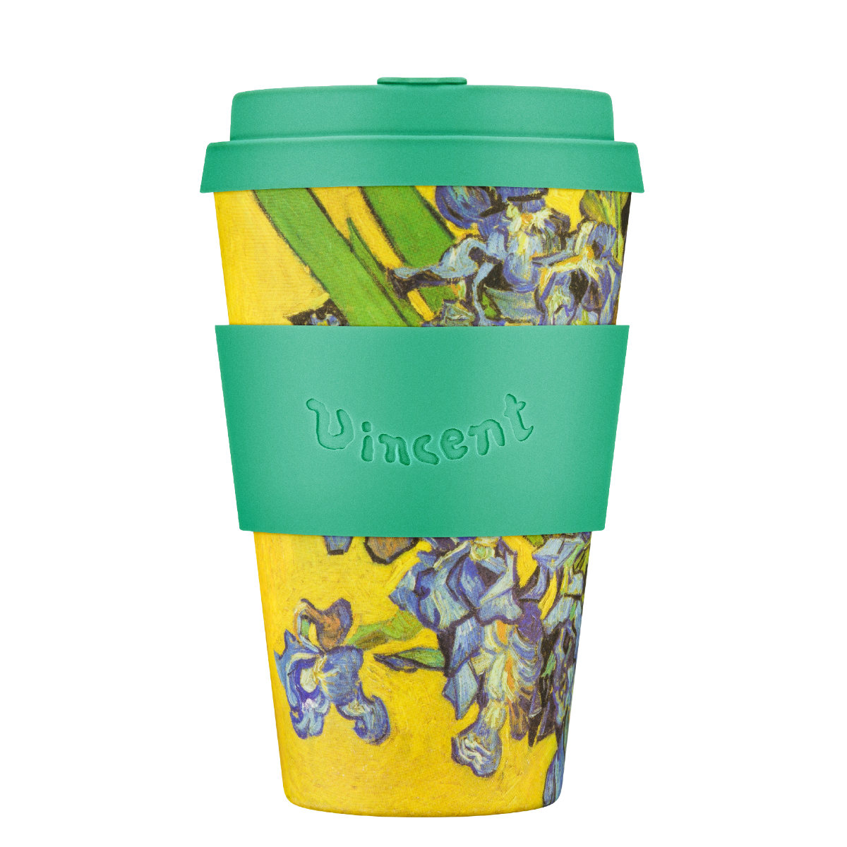 タンブラー 400ml エコーヒーカップ Ecoffee Cup 14oz VGM ( BPAフリー 天然素材 コーヒー カップ 蓋付 シリコン 持ち運び Van Gogh ヴァン ゴッホ ひまわり おしゃれ かわいい リユース サスティナブル ) 【The×Bedroom】 The×Bedroom