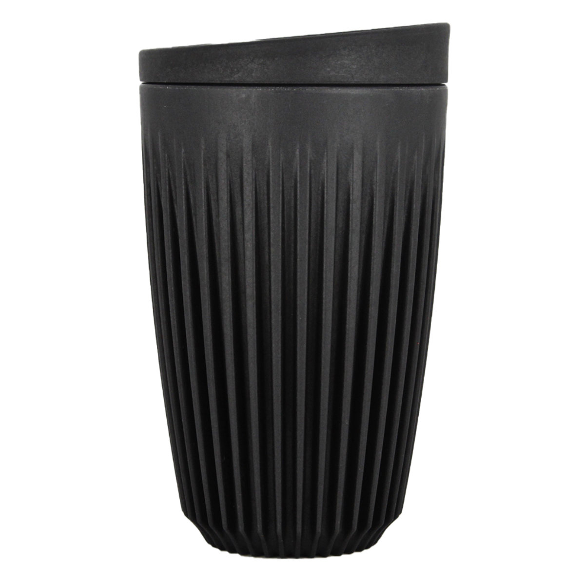 タンブラー 350ml Huskee ハスキーカップ 12オンス ( BPAフリー 食洗機対応 蓋付き コップ マグ マグカップ マグコップ エスプレッソ カップ おしゃれ かわいい サステナブル コーヒー豆 コーヒー ) 【チャコール】 チャコール