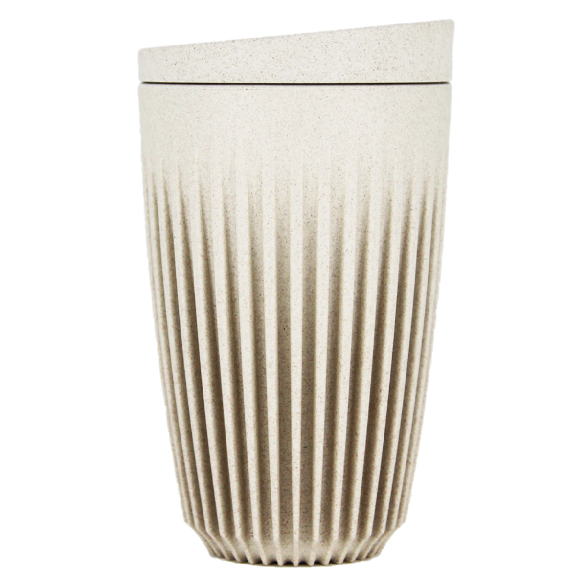 タンブラー 350ml Huskee ハスキーカップ 12オンス ( BPAフリー 食洗機対応 蓋付き コップ マグ マグカップ マグコップ エスプレッソ カップ おしゃれ かわいい サステナブル コーヒー豆 コーヒー ) 【チャコール】 チャコール