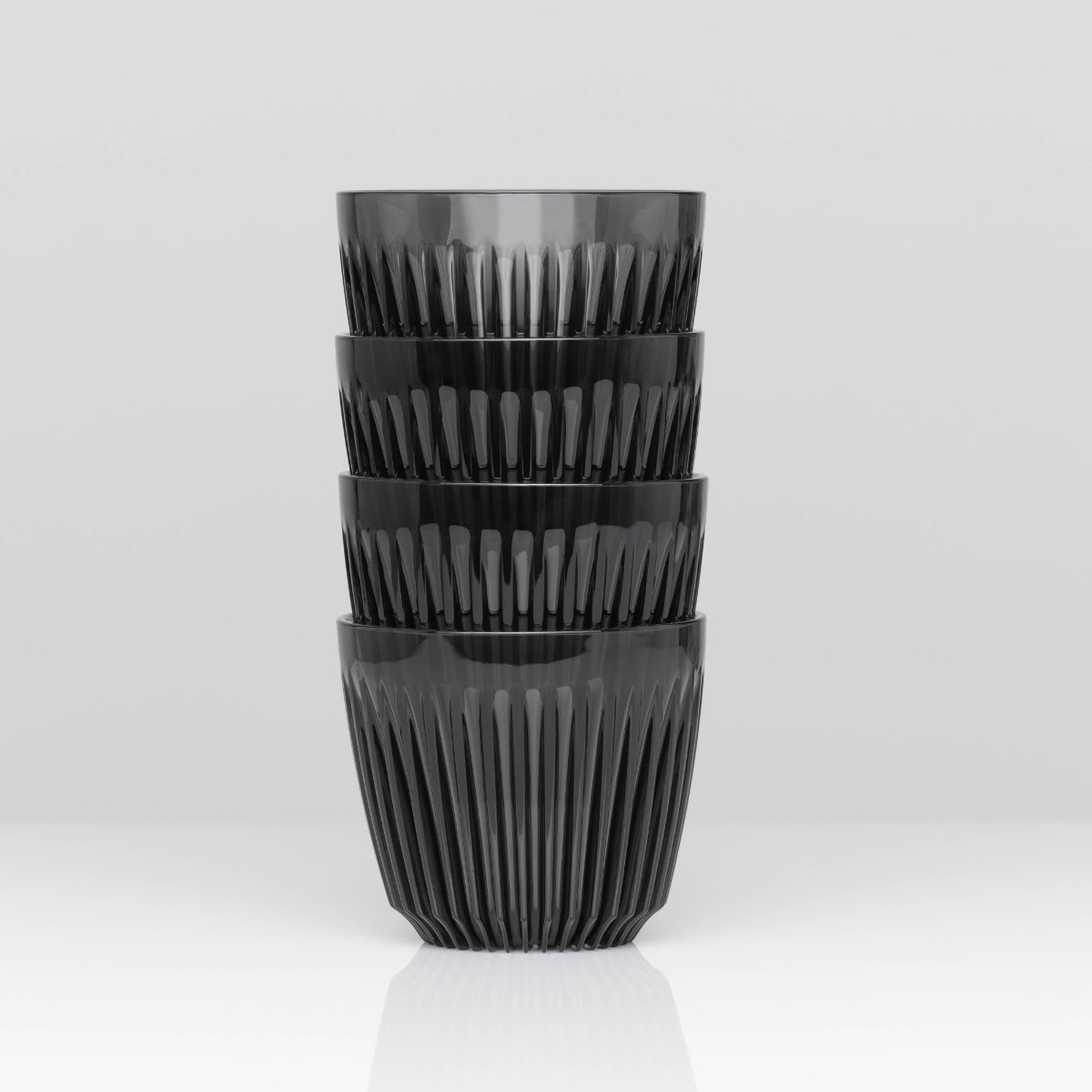 タンブラー 175ml Huskee Renew ハスキーカップ ハスキーリニュー 6オンス ( BPAフリー 食洗機対応 蓋付き コップ マグ マグカップ マグコップ エスプレッソ おしゃれ かわいい サステナブル コーヒー豆 コーヒー ) 【スモーク】 スモーク