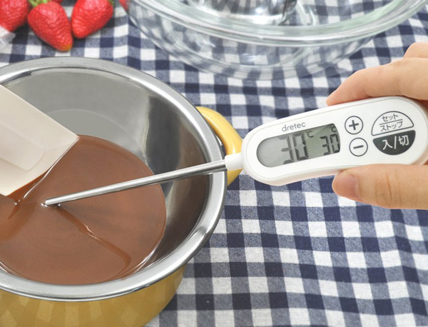 クッキング温度計 アラーム付き 料理用温度計 料理用 ドリテック ( DRETEC 温度計 キッチンツール 調理道具 料理 測る 計測 器具 アラーム 防滴 キッチン お菓子作り )