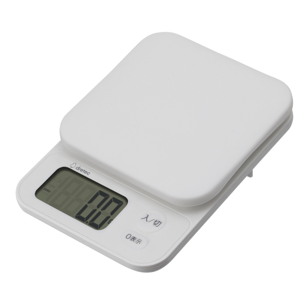 計量器 デジタルスケール 2kg ブランジェ ドリテック ( dretec キッチンスケール デジタル スケール 測り キッチン はかり 計り シンプル 大画面 カバー付き 洗える 見やすい 料理 調理 ) 【ベージュ】 ベージュ