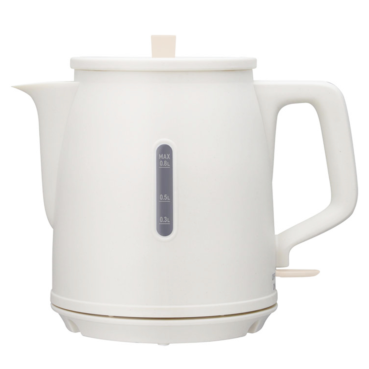 電気ケトル 0.8L KYUPOT ドリテック ( dretec コンパクトケトル 800ml 電気 ケトル コンパクト 湯沸しポット 湯沸かし ポット 湯沸かしケトル 早い ミニ おしゃれ 白 黒 ) 【ホワイト】 ホワイト