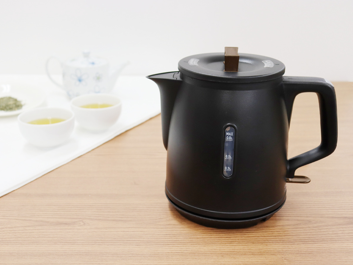 電気ケトル 0.8L KYUPOT ドリテック ( dretec コンパクトケトル 800ml 電気 ケトル コンパクト 湯沸しポット 湯沸かし ポット 湯沸かしケトル 早い ミニ おしゃれ 白 黒 ) 【ホワイト】 ホワイト