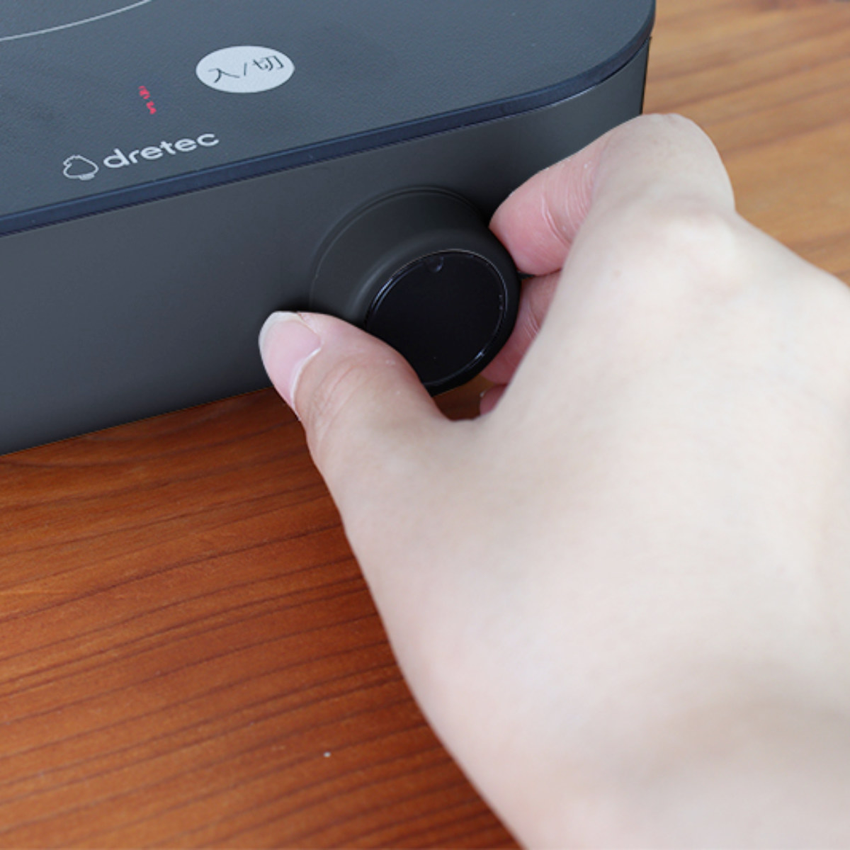 IHコンロ 卓上 1口 ピッコリスト IHクッキングヒーター ドリテック ( dretec IH調理器 卓上コンロ コンパクトサイズ IH コンロ 小型 1人用 1人鍋 電磁調理器 安全 火力調整 タイマー 調理家電 アウトドア ブラック ) 【ブラック】 ブラック