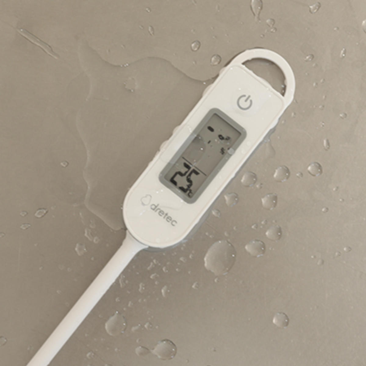 塩分計 しおぽかるん 温度計 フック付き ドリテック ( dretec 塩分濃度計 塩分測定器 塩分チェッカー 調理用温度計 0.1%単位 スティック型 デジタル温度計 防水 健康グッズ 塩分濃度 簡単 高血圧 減塩 健康管理 ダイエット )