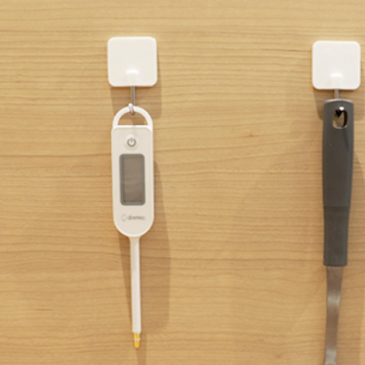 塩分計 しおぽかるん 温度計 フック付き ドリテック ( dretec 塩分濃度計 塩分測定器 塩分チェッカー 調理用温度計 0.1%単位 スティック型 デジタル温度計 防水 健康グッズ 塩分濃度 簡単 高血圧 減塩 健康管理 ダイエット )